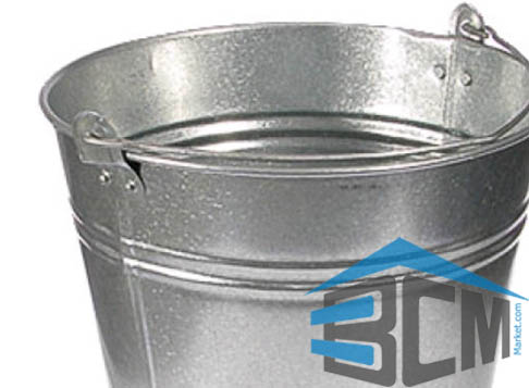 سطل گالوانيزه بزرگ سنگين